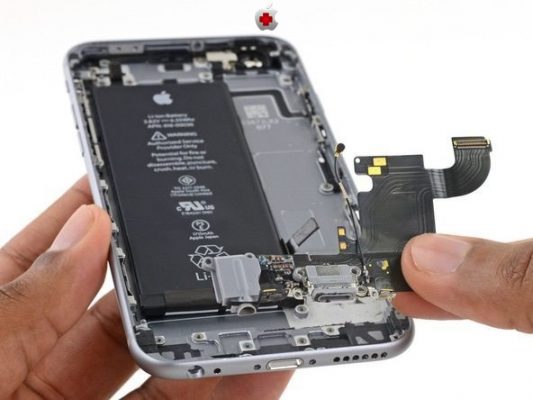 تعویض سوکت شارژ آیفون 6 اس